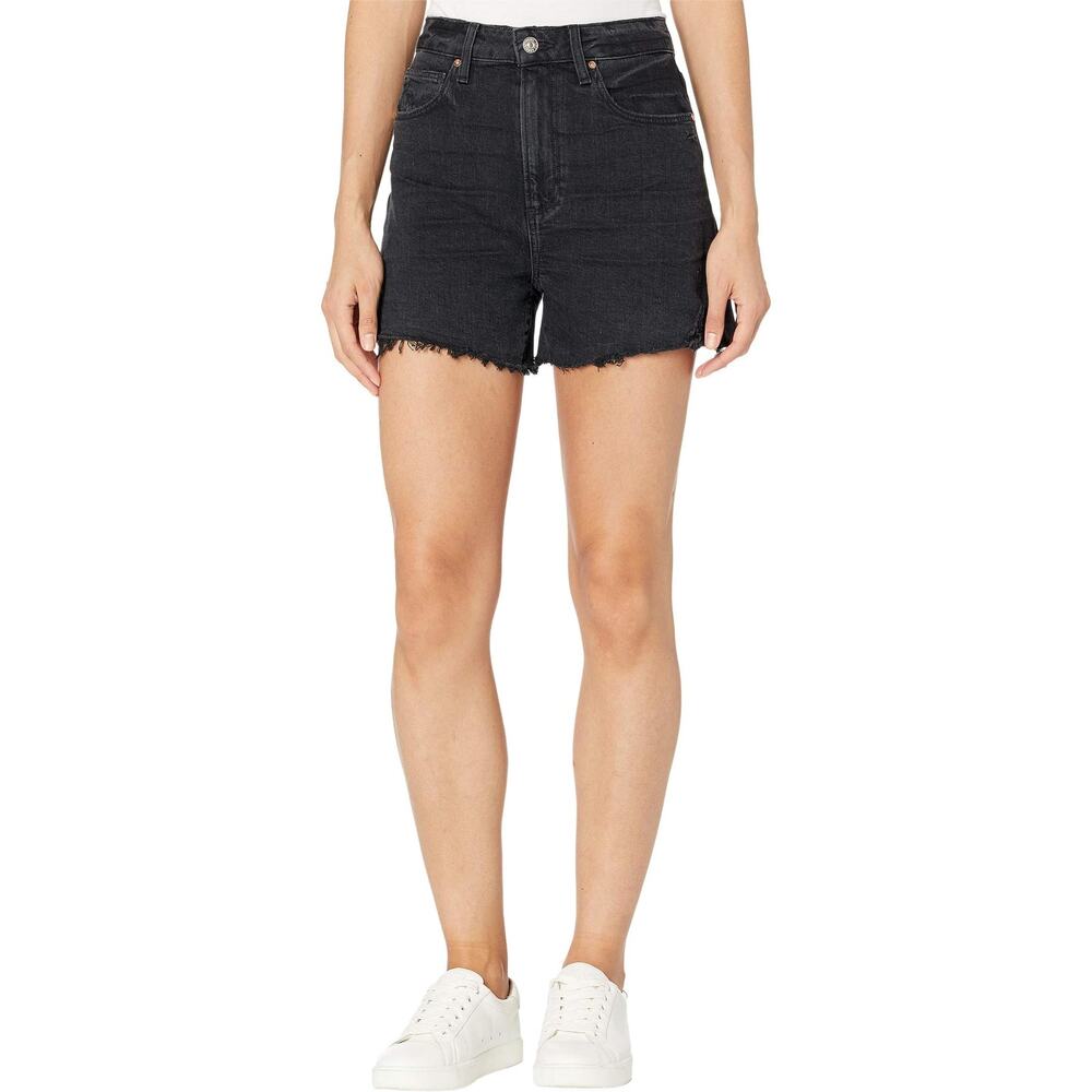 Paige 'Dani' Black Cotton Shorts Size 26